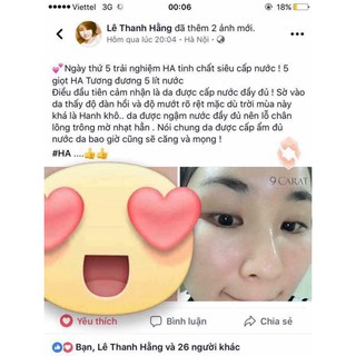 (Auth + Date New) Serum HA Cấp Nước 80ml Tặng 10ml+10ml
