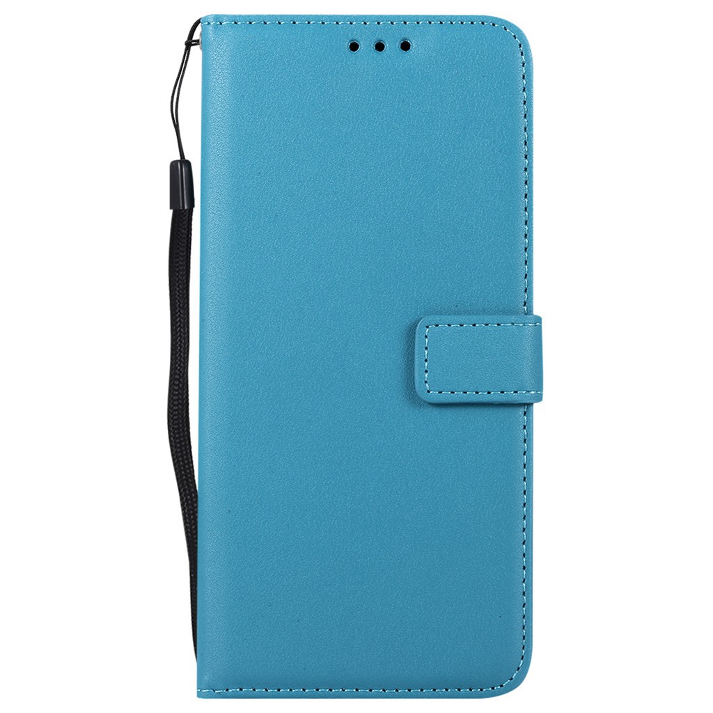 Bao da cao cấp màu trơn có ngăn để thẻ tiện dụng và dây đeo cho Samsung A5 2016 | BigBuy360 - bigbuy360.vn