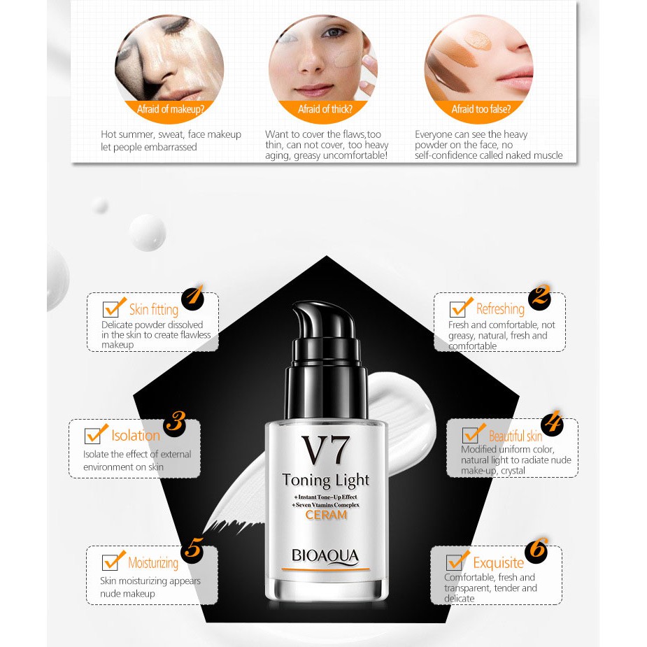 Kem Dưỡng Trắng Da Bioaqua V7 Deep Hydration - t537 | BigBuy360 - bigbuy360.vn