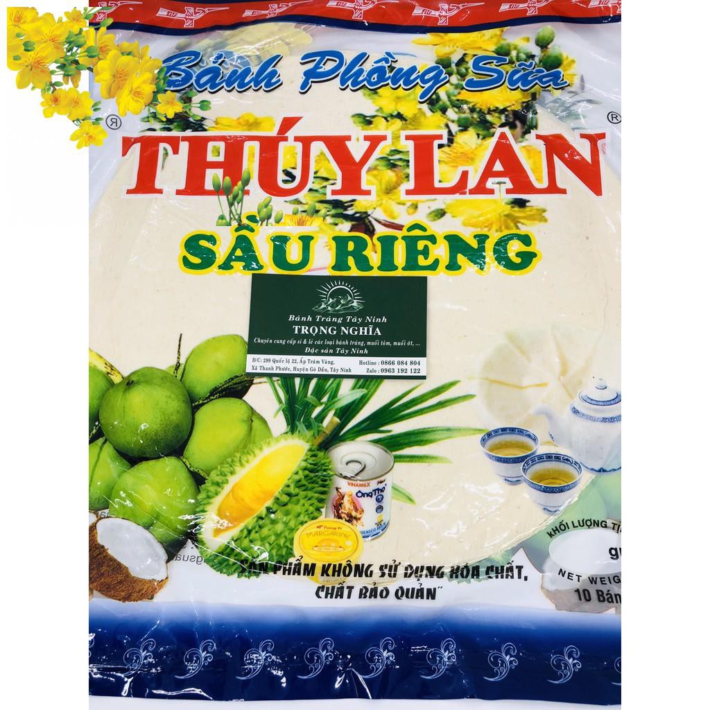 Bánh tráng phồng sữa thúy lan