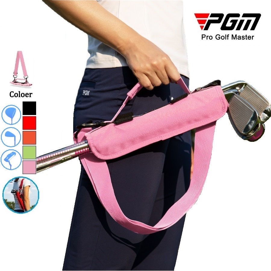 Pgm Mới Nhất Túi Đựng Gậy Đánh golf mini Di Động Cầm Tay Trọng Lượng Nhẹ Chủ Nhật Có Thể Giữ 3 Đến 5 pcs Club Với tee Chèn Định Vị Tùy Chỉnh Thiết Kế Dây Đeo Vai