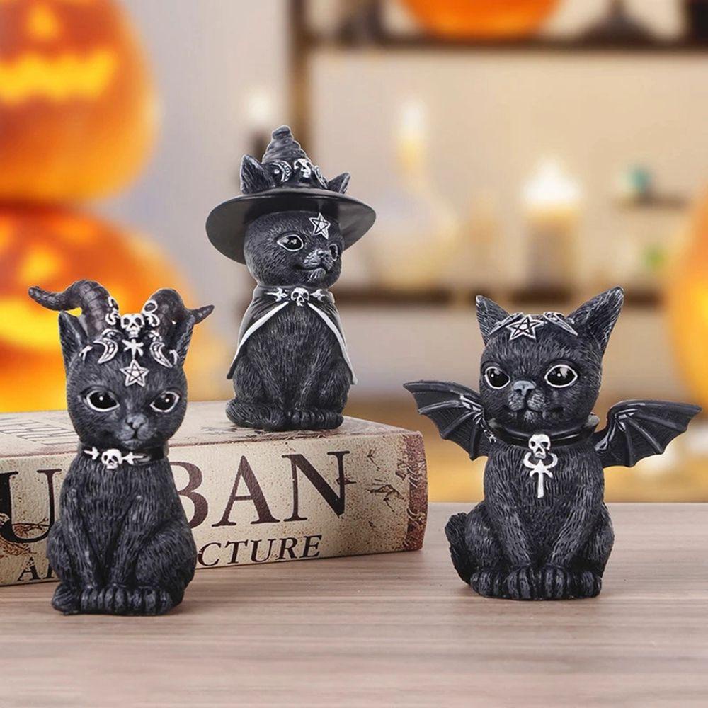 Phụ Kiện Trang Trí Phòng Halloween Hình Mèo Ma Thuật Sáng Tạo