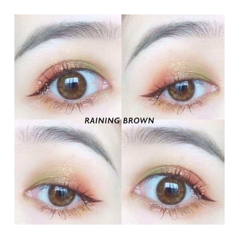Lens Mini Raining Gray / Brown - tặng kèm khay gương khi mua