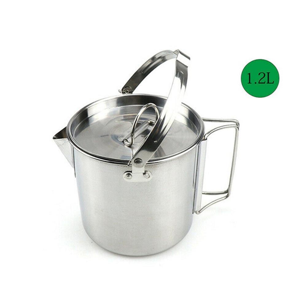 Ấm Đun Nước Siêu Nhẹ Dung Tích 1.2L Tiện Dụng Mang Theo Du Lịch Cắm Trại