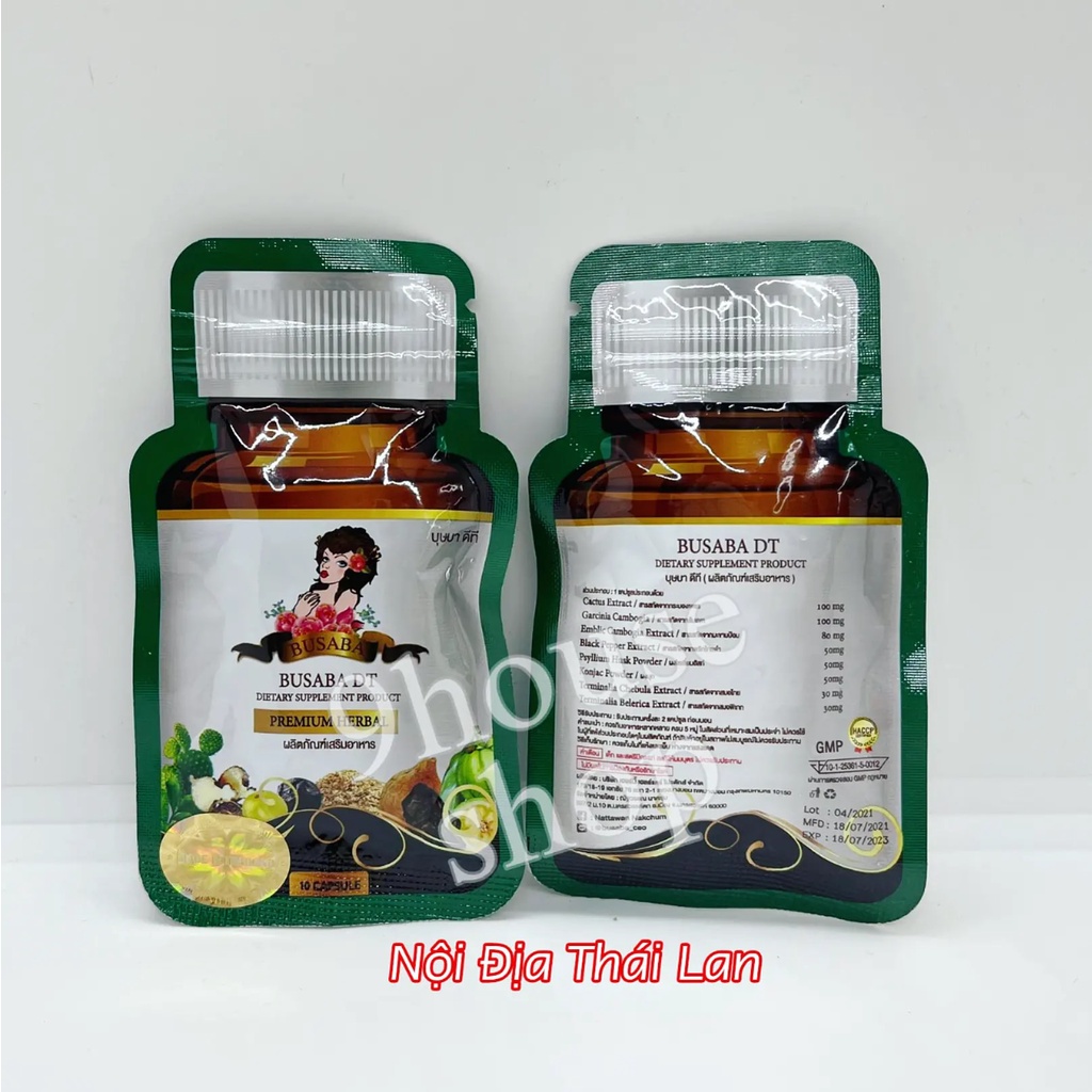 01 Gói Rau Củ Busaba DT Thái Lan 10v - Gói Xanh