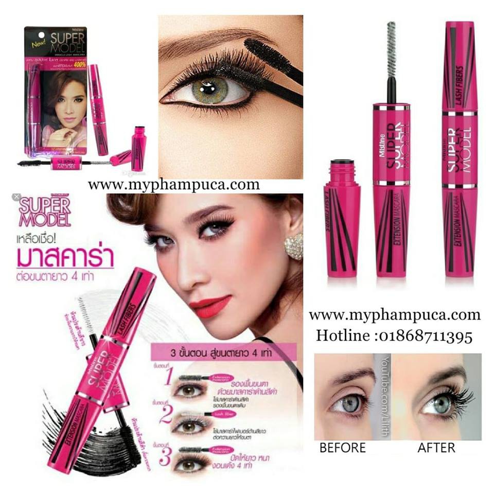 Mascara Siêu Dài - Mascara Super Model 4X Long Deep Black