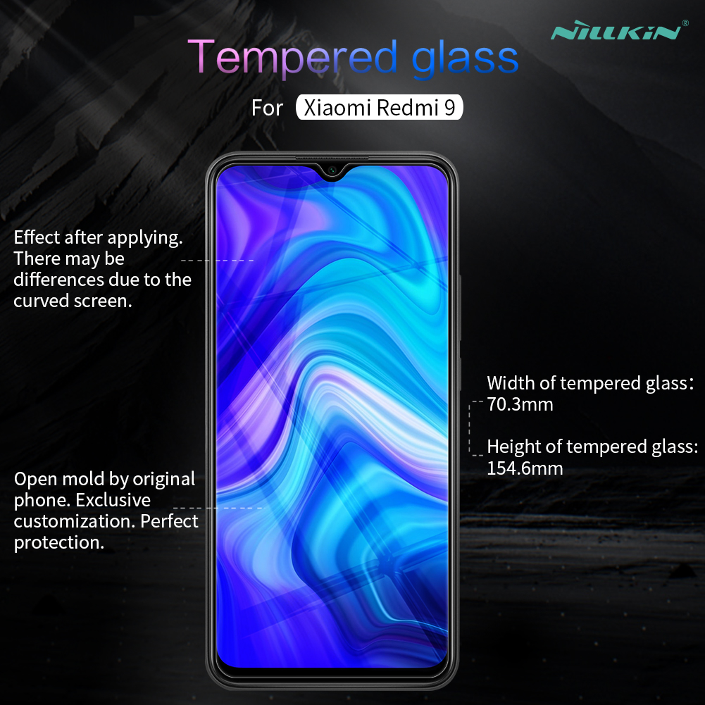 Kính Cường Lực Nillkin H+ Pro 2.5D 9H Siêu Mỏng Bảo Vệ Màn Hình Chống Nổ Cho Xiaomi Redmi 9T POCO M3  Redmi 9 0.2mm