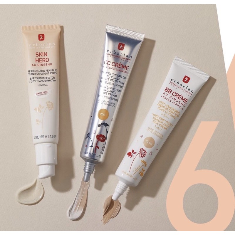🇫🇷 ERBORIAN 🇰🇷 CC CREAM kem các màu