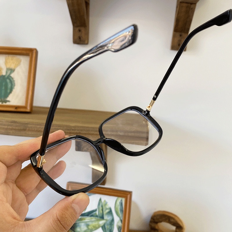 Kính Mát Gọng Lớn Thời Trang Cho Nam Nữ 199049Mắt Kính Gọng Vuông Trong Suốt Thiết Kế Đơn Giản Thời Trang