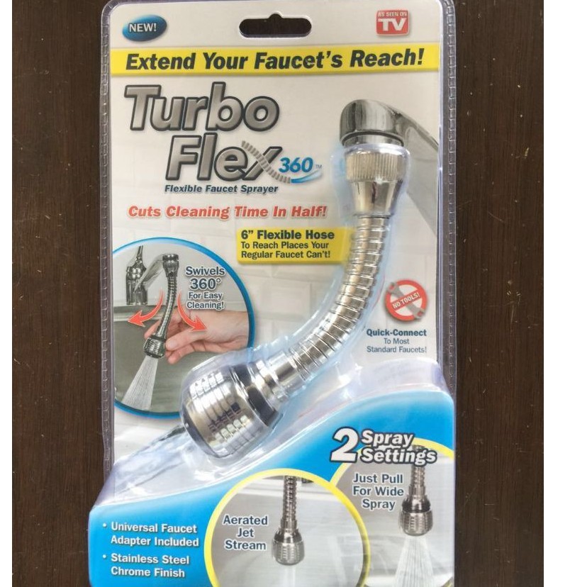 Đầu Vòi Nối Rửa Chén Bát Tăng Áp - Xoay 360 Độ Siêu Tiện