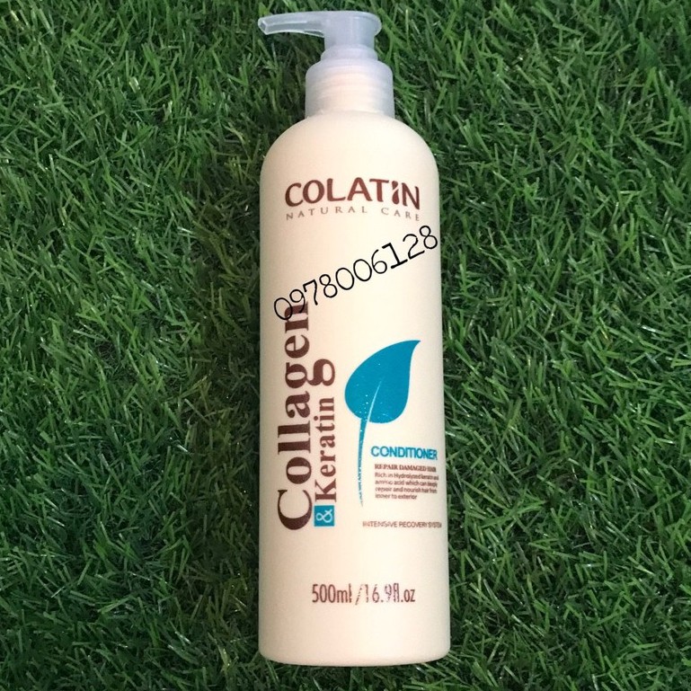 Dầu xả dưỡng tơ tằm siêu mềm mượt Colatin Natural Care Conditioner 500ml -1000ml