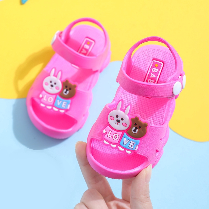 Giày sandal Baotou đế mềm chống trượt kiểu mùa hè cho bé 1-3 tuổi