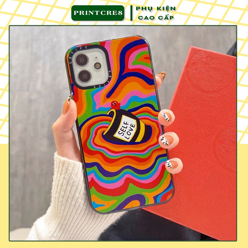 Ốp Casetify iphone Acid Smile ốp trong suốt chống sốc ip 13/12/11/x/xr/xspro/max/plus/promax/6splus/7/7plus/8/8plus