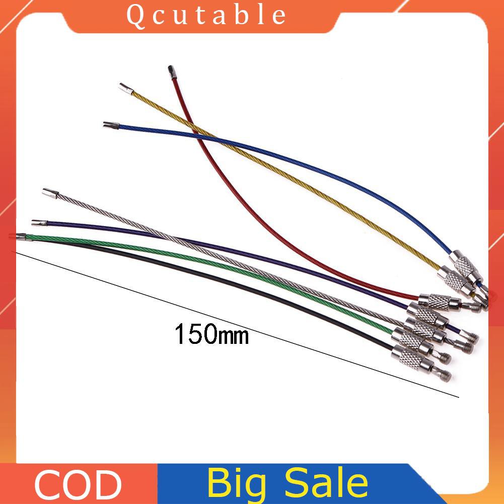 Set 7 vòng khoá bằng inox an toàn đa năng EDC