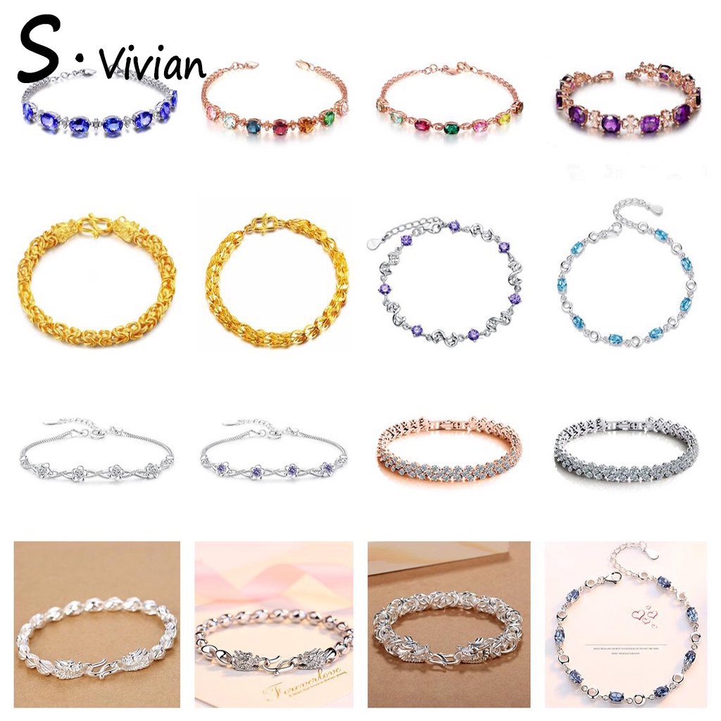Vòng tay nữ bạc 925 50 kiểu dáng đa dạng thời trang Hàn Quốc