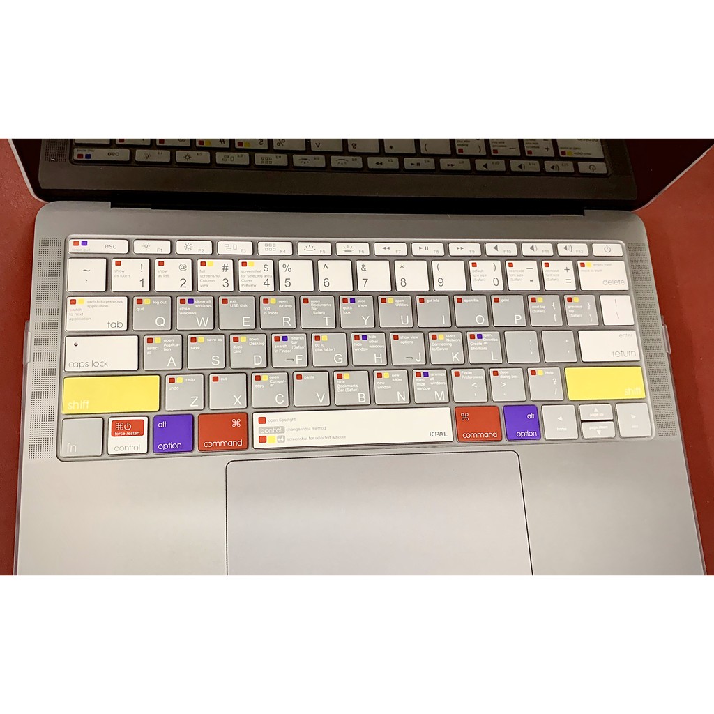 Phủ phím cho Macbook JCPAL Shortcut 12/13/15inch