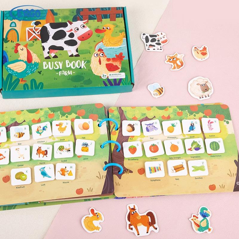 Học liệu bóc dán Montessori giáo dục sớm, luyện trí thông minh và sự tìm toi khám phá