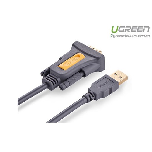 Cáp USB to Com RS232 DB9 Ugreen 20210 dài 1m - Hàng chính hãng