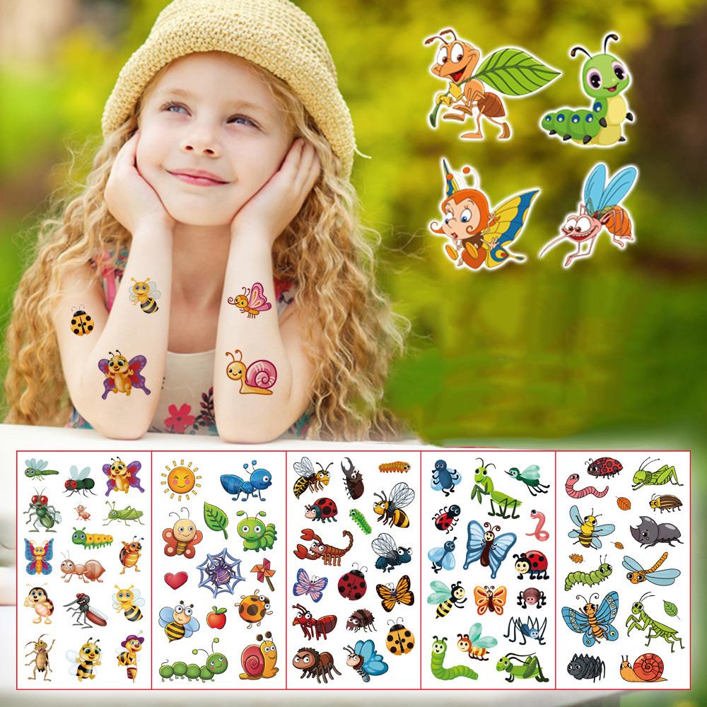 Set 10 Tấm Hình Xăm Dán Hình Khủng Long Cho Bé Trai Và Bé Gái