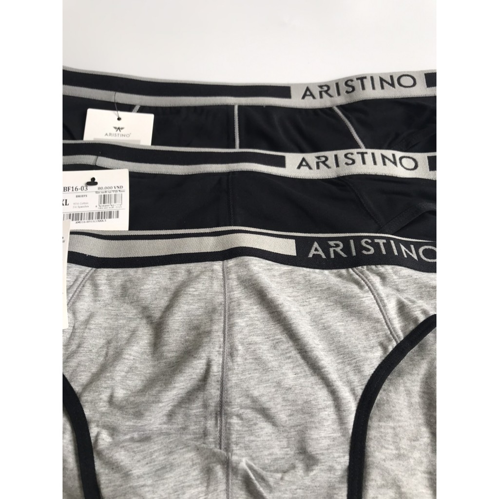 Quần lót nam, sịp Tam Giác nam [CHÍNH HÃNG ARISTINO] 100% cotton mềm mịn,kháng khẩu, khử mùi bảo vệ sức khỏe - ABF16-03