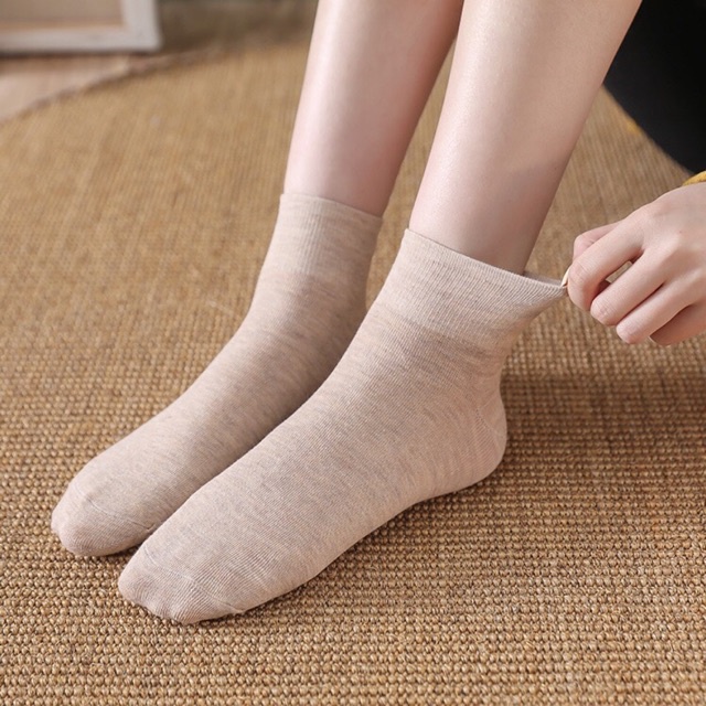 Sét 5 Đôi Tất Nữ Muối Tiêu Phong Cách VinTaGe