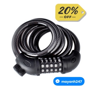 KHOÁ MẬT MÃ 5 SỐ CHỐNG TRỘM XE MÁY, XE ĐẠP