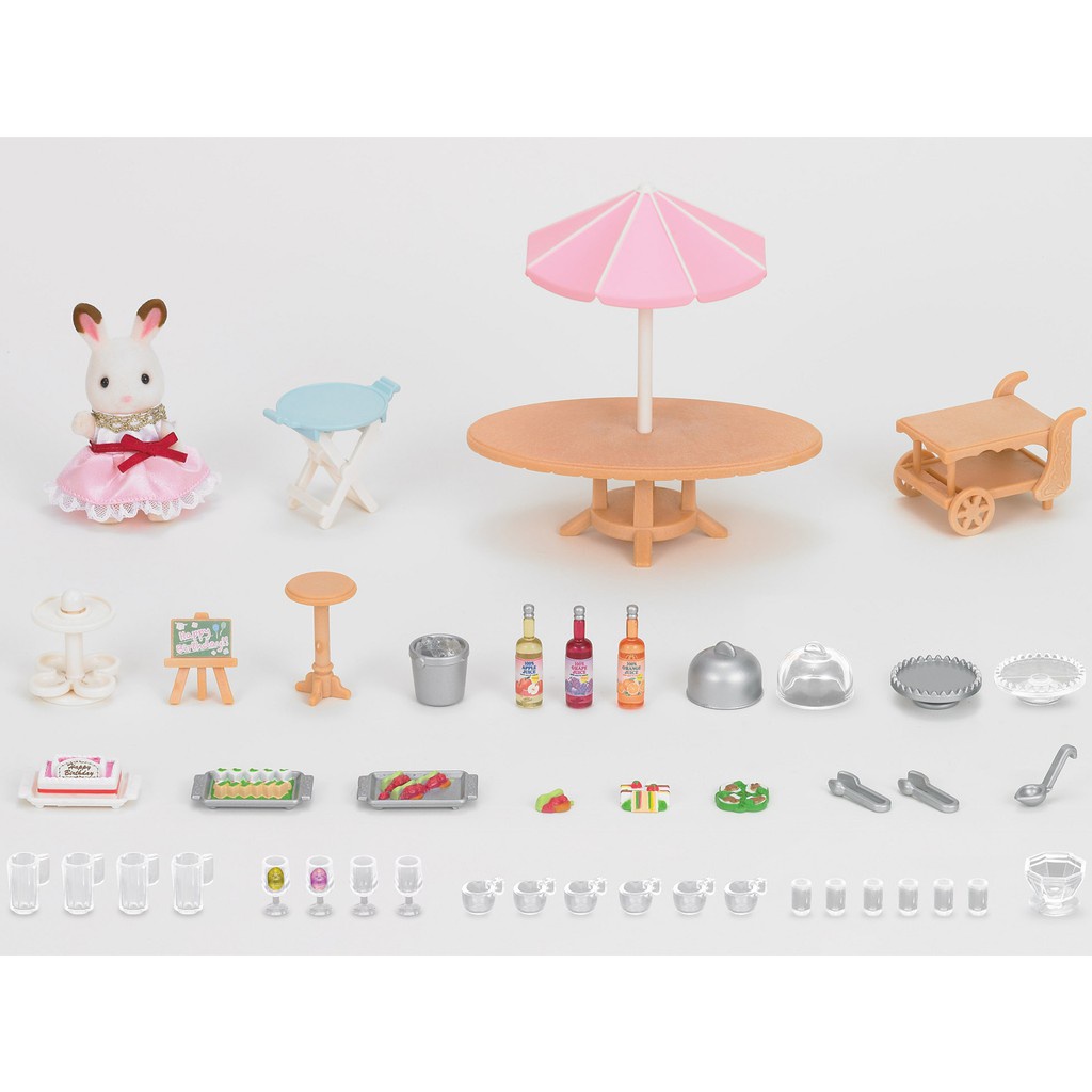 Đồ Chơi Sylvanian Families Bữa Tiệc Sinh Nhật Trên Biển Seaside Birthday Party