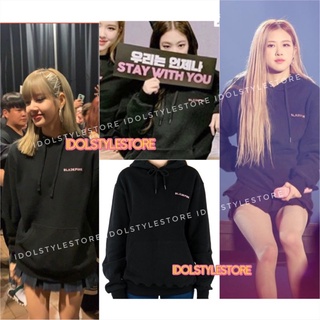 ( áo kèm card) áo nỉ mũ logo Blackpink