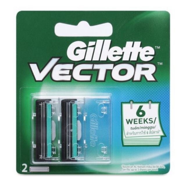 Lưỡi cạo Gillette Vector 2 lưỡi