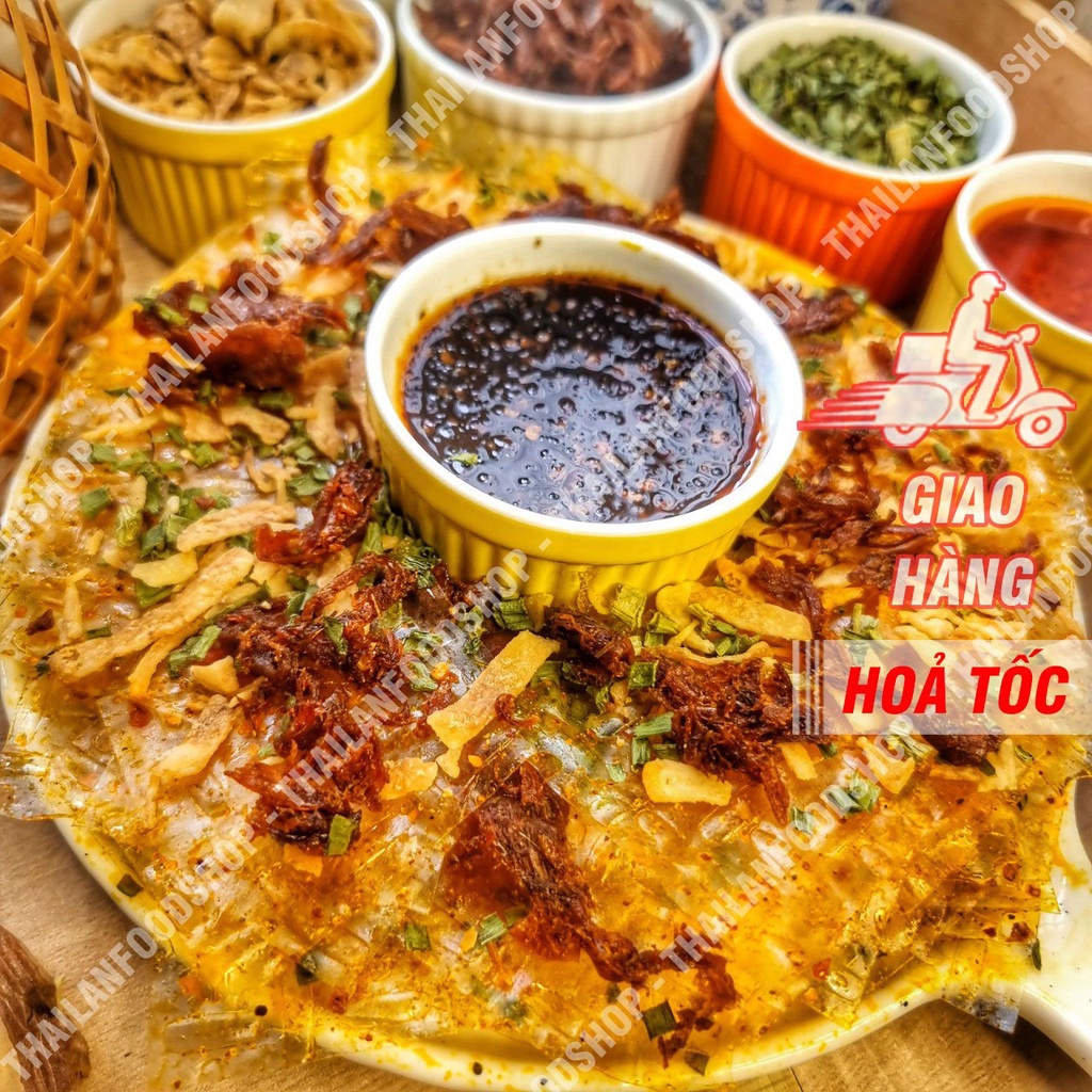 Bánh Tráng Sate Khô Mực - Xâu 10 gói