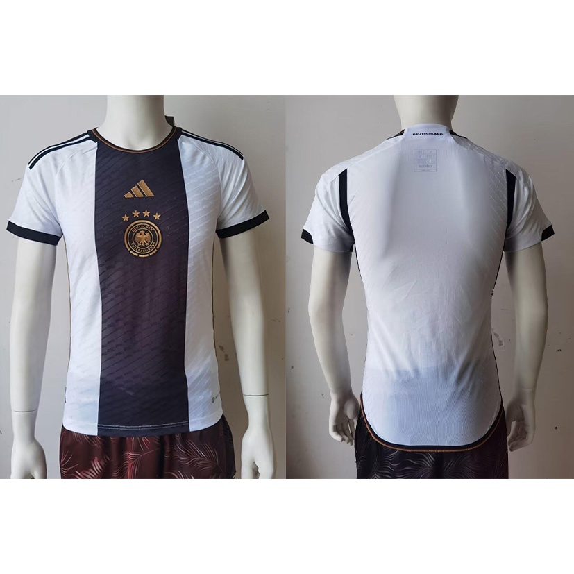 Áo Thun Số 22-23 Của Đội Tuyển Đá Banh Đức Màu Trắng Đen Size S-2XL
