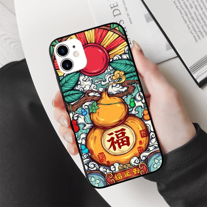 🌼 Ốp lưng phong thủy 🌼Ốp in bình hồ lô vàng cầu tài lộc iphone 6s/6/7/8 plus/x/xr/xs max/11 pro max/12 promax TATTOO0004