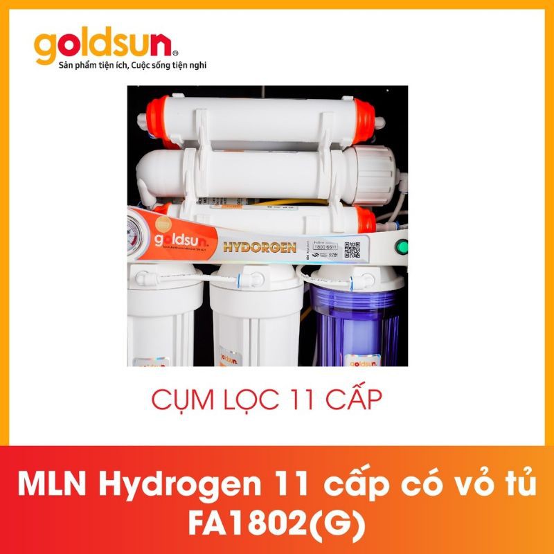 Máy lọc nước Goldsun 11 cấp - Hydrogen FA1802