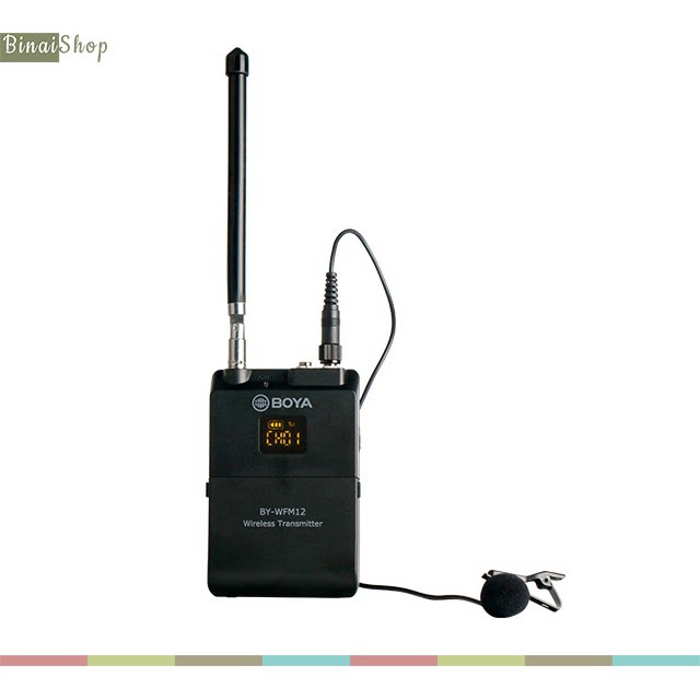 [Mã ELHACE giảm 4% đơn 300K] Micro không dây VHF cho máy ảnh Boya BY-WFM12