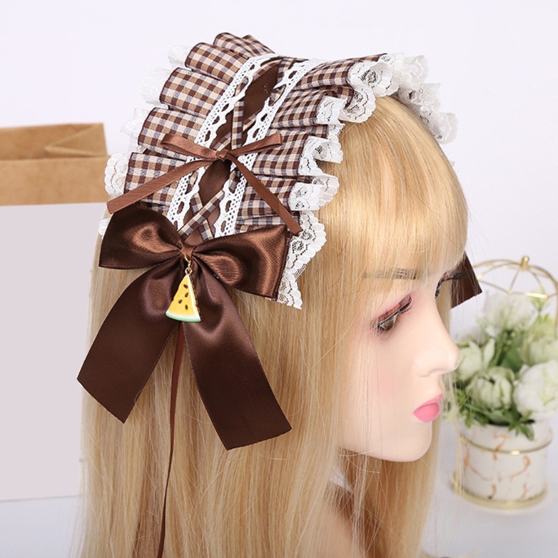 Băng Đô Cài Tóc Hóa Trang Cô Hầu Gái Phong Cách Gothic Lolita