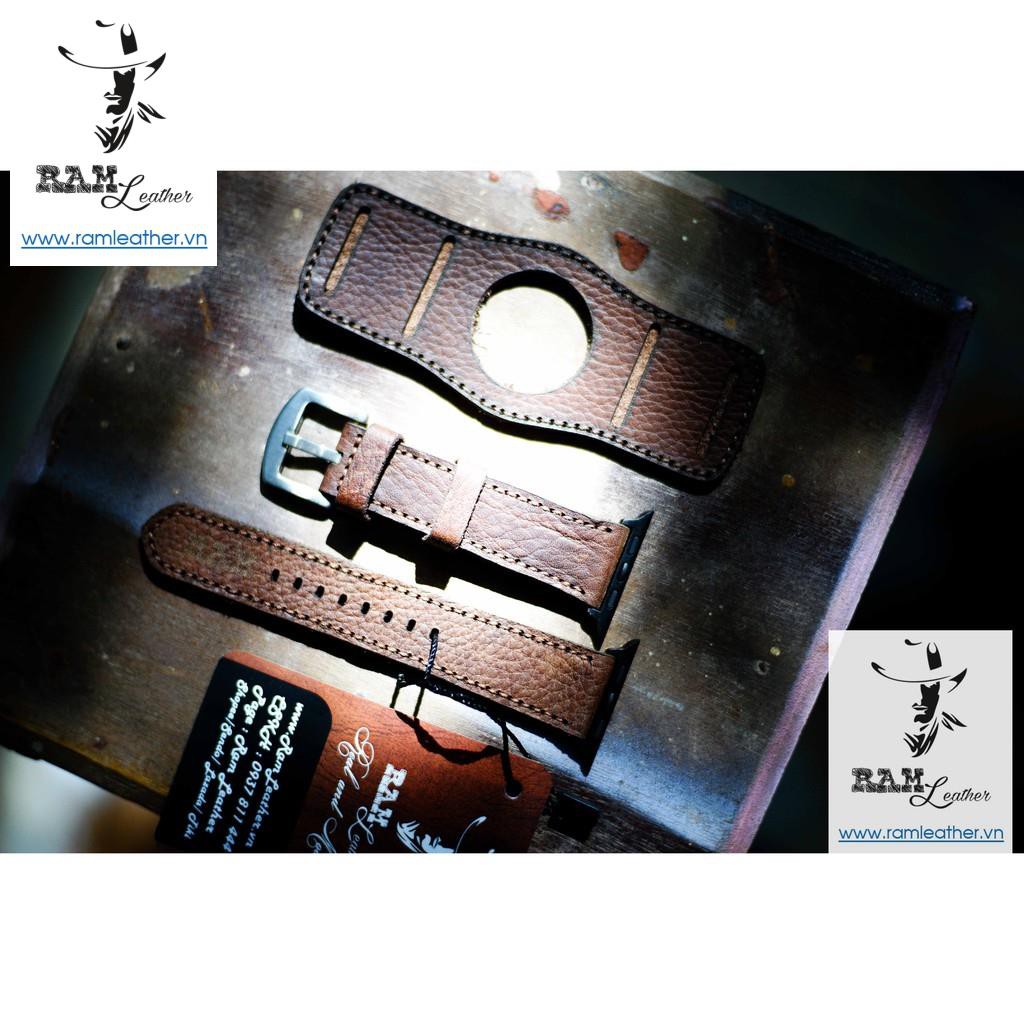 Tấm Lót Bundstrap Da Bò Thật Bền Đẹp Ram B2 Nâu Hạt-Chính Hãng RAM