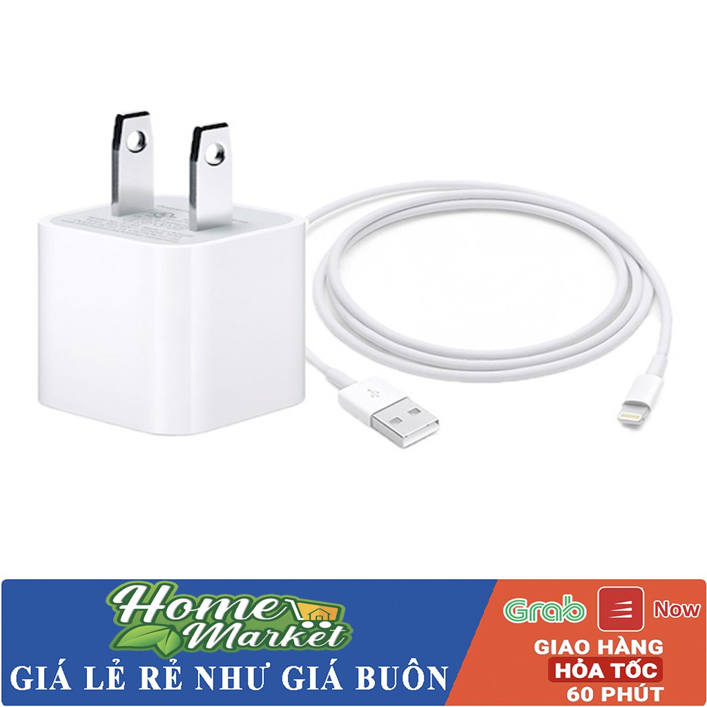 Bộ Củ Cáp Sạc iPhone 5/5s/6/6plus/6s/6s plus/6/7/7plus/8/8plus/x/xs/xs max Hỗ Trợ Sạc Nhanh Full Box