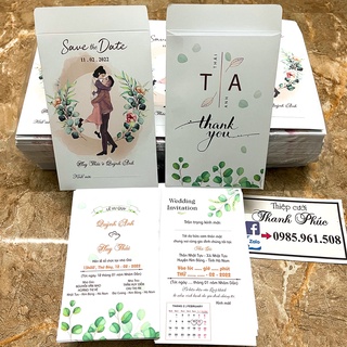 THIỆP CƯỚI PHONG BÌ CDCR (gồm công in nội dung hoàn chỉnh)