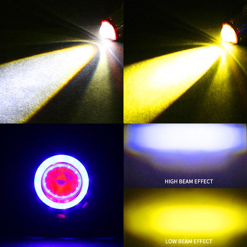 Đèn pha LED H4 BA20D H6 HS1 chuyên dụng cho xe máy xe moto