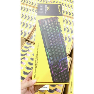 Bàn phím chính hãng Glowy T-WOLF, Model:T20 LED RGB|104 keys|USB| Giả cơ - Bảo hành 1 năm