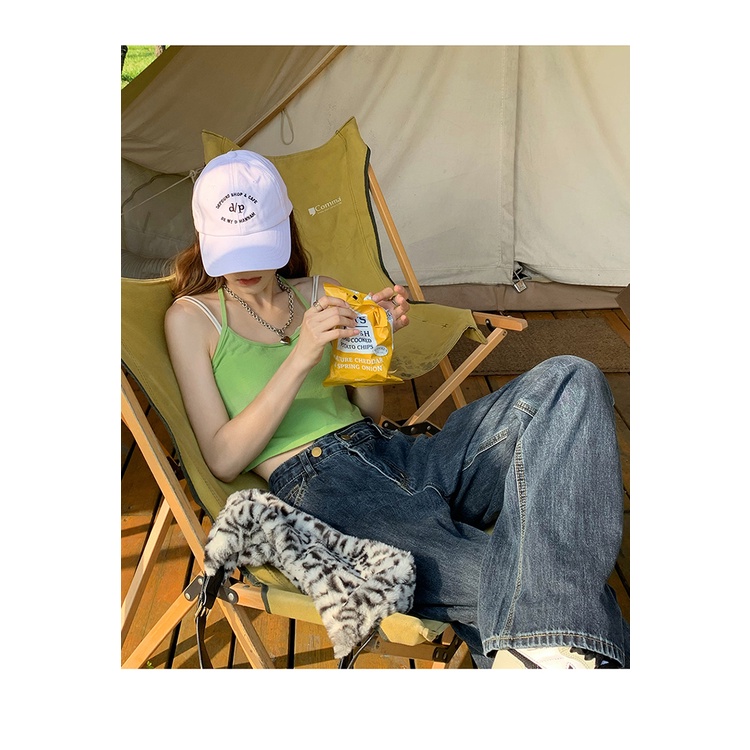 Quần jean lưng cao ống rộng phong cách sành điệu sang trọng cho phụ nữ Xiaozhainv