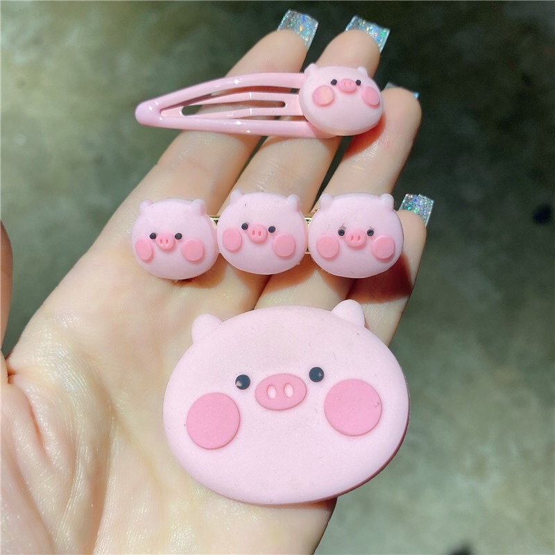 Set 3 Kẹp bé Heo hồng xinh siêu kute , mẫu mới đáng yêu