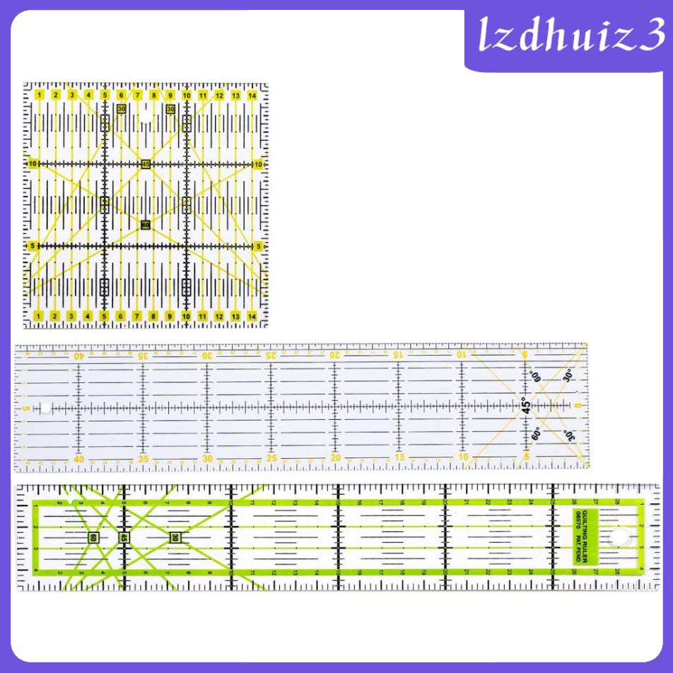 Set 3 Thước Đo Cắt Dùng Trong May Vá