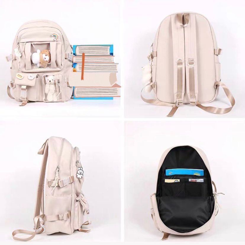 🌹 Balo Ulzzang đi học 2 túi trong xinh xắn siêu ciu 🍀🌈 Hàng có sẵn 🎋