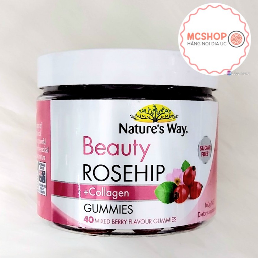Collagen Beauty ROSEHIP GUMMIES 40 viên [Chính Hãng] | BigBuy360 - bigbuy360.vn