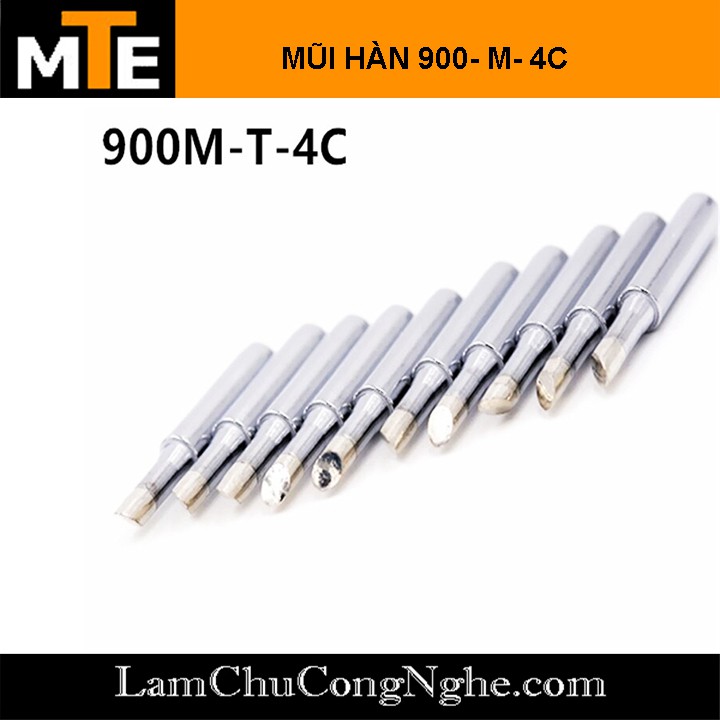 Mũi Hàn Hakko 900M-T-4C Trắng. Mũi hàn thiếc tương thích với mỏ hàn 907, 936...