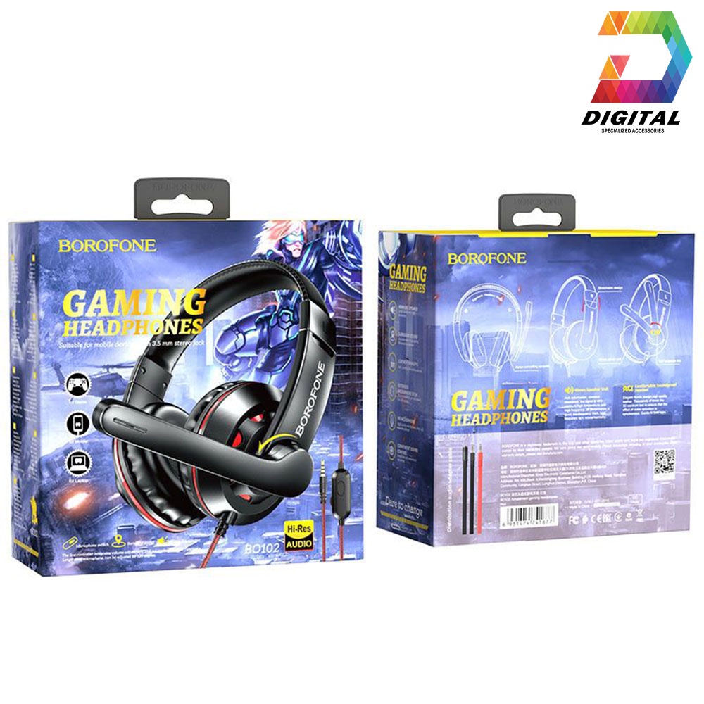 Tai Nghe Chụp Tai Borofone BO102 Chính Hãng Hỗ Trợ Mic Đàm Thoại