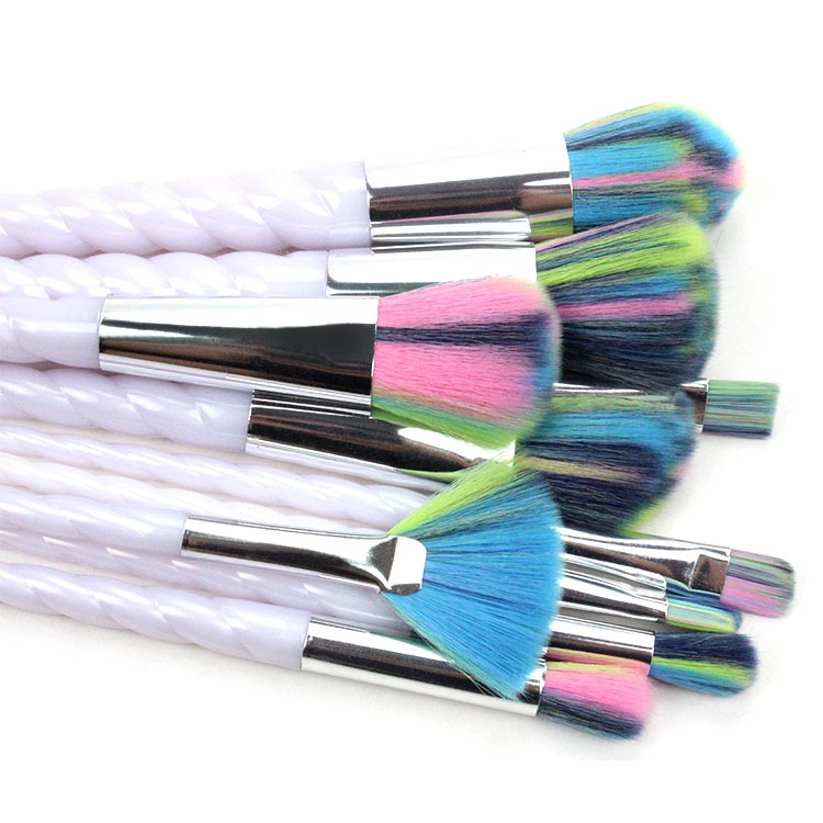 Bộ 10 Cọ Trang Điểm Màu Sắc Đa Năng Cho Người Mới Bắt Đầu GDTIMA