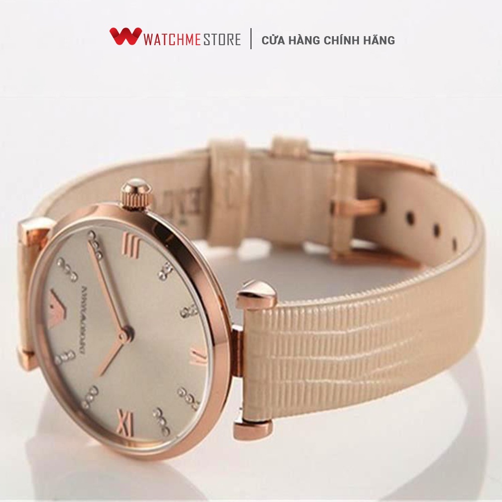 [ ĐẶC BIỆT 18-29.07 - VOUCHER 10%] - Đồng hồ Nữ Emprorio Armani dây da AR1681
