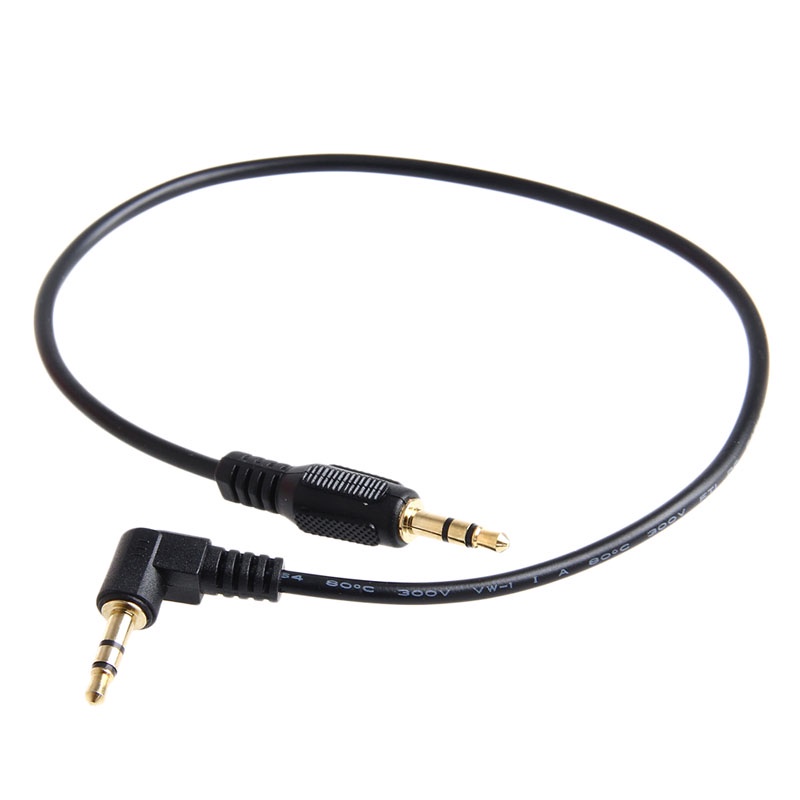 Dây Cáp Aux Góc Phải 90 Độ Chuyển Đổi Đầu Cắm 3.5MM 30CM